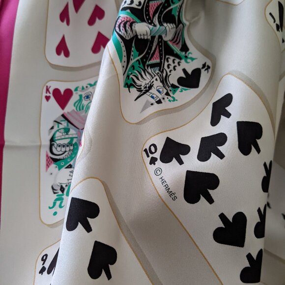 Hermes "Jeu de Cartes" Scarf, 90 cm - Picture 6 of 12